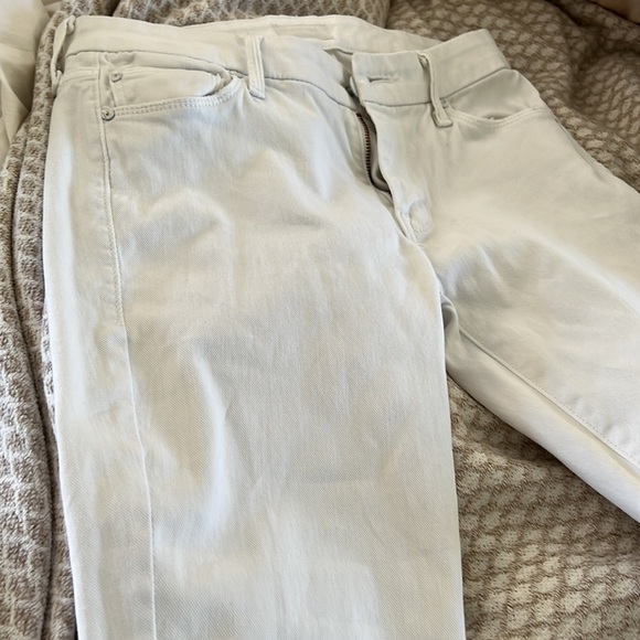 MOTHER a looker crop white jeans 26 - Picture 2 of 4